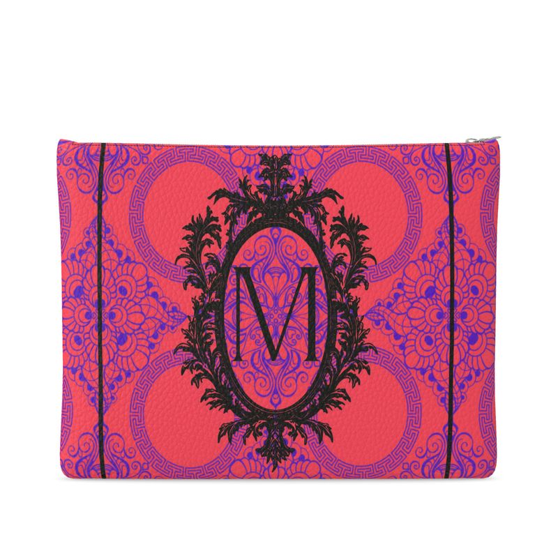 Lady MALEQU Leather Clutch Bag