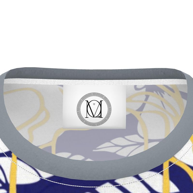 MALEQU Designer Floral Print T-Shirt