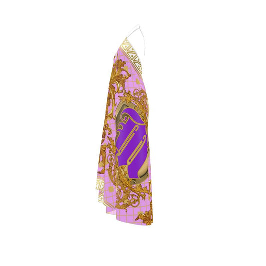 Lady MALEQU Halterneck backless dress