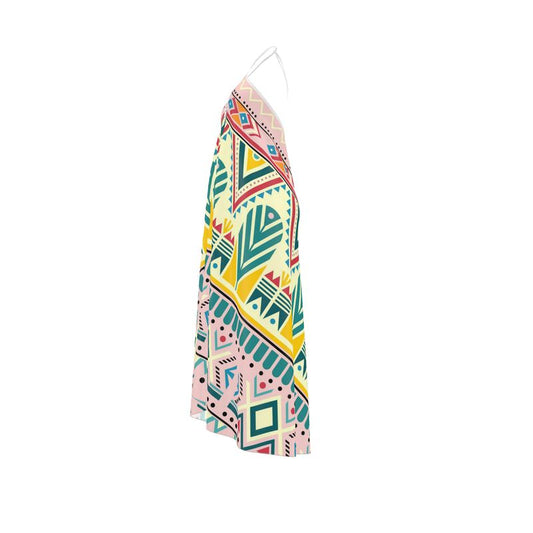 Halterneck backless dress