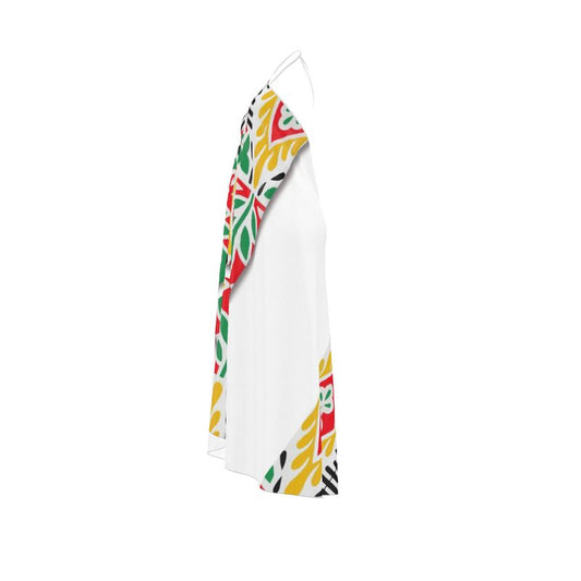 Halterneck backless dress