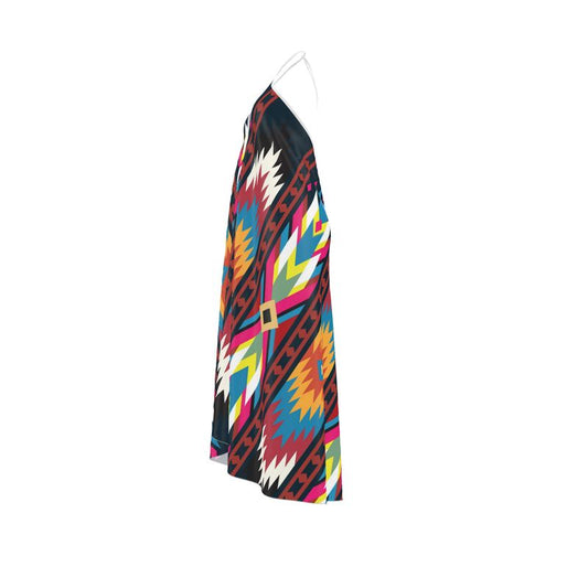 Halterneck backless dress