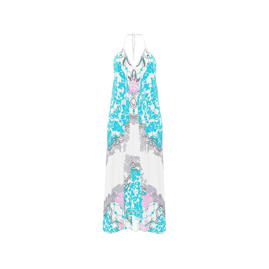 Halterneck backless dress