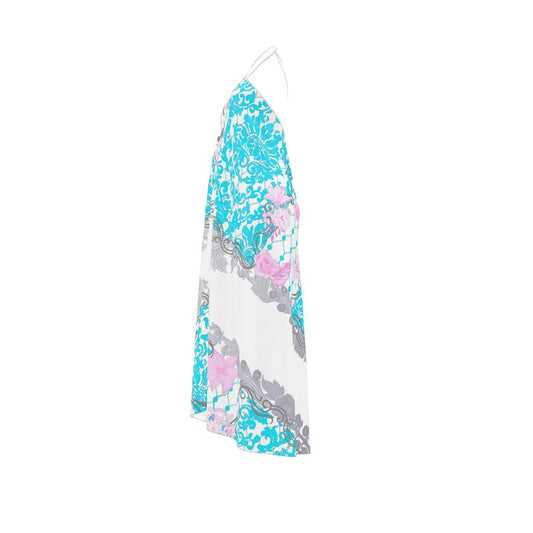 Halterneck backless dress