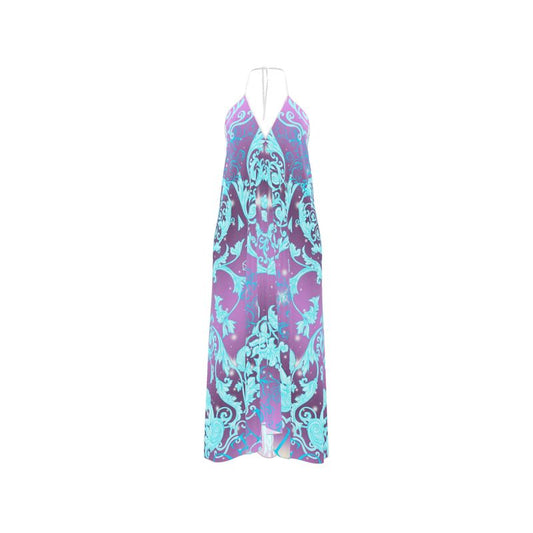 Halterneck backless dress