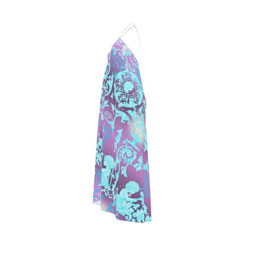 Halterneck backless dress