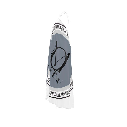 Halterneck backless dress