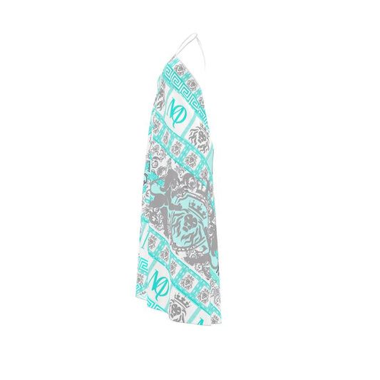 Halterneck backless dress