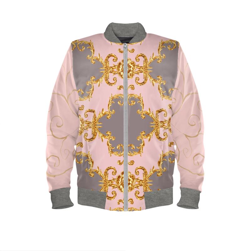 Mens Reversible Silk Bomber Jacket