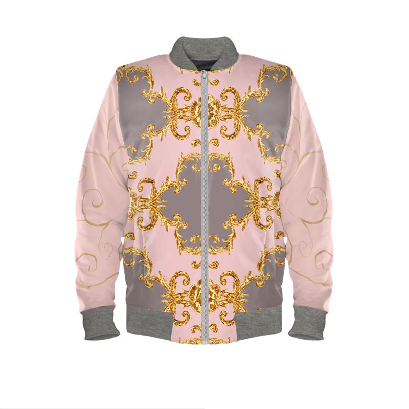 Mens Reversible Silk Bomber Jacket